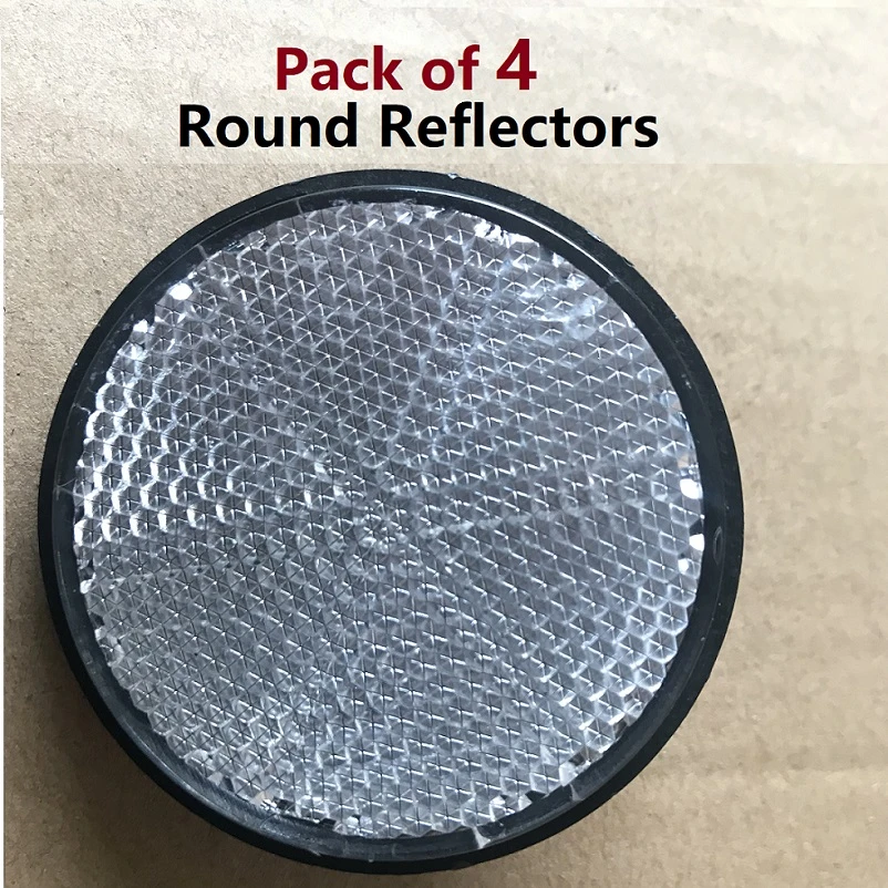Red, 80MM / Screw Mount 2Pcs 3.14 Inch Round Warning Reflectors for Car Truck Bike Boat Trailer Van Lorry Bus Caravan Red, 80MM / Screw Mount 2Pcs 3.14 Inch Round Warning Reflectors for Car Truck Bike Boat Trailer Van Lorry Bus Caravan