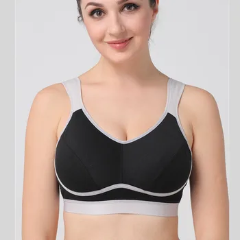 

Large cup without steel ring ultra-thin large size sports shockproof bra