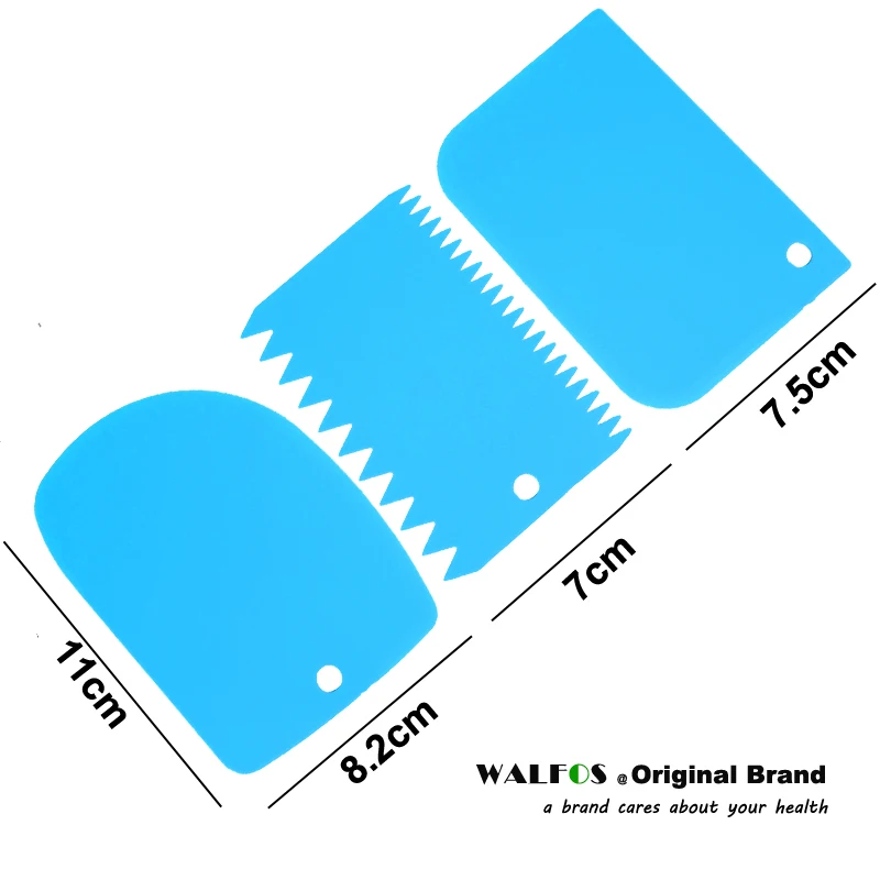 Новые 3 шт/набор Пластиковые Тесто глазурь скребок для мастики Торт Кондитерские инструменты для украшения выпечки гладкие зубчатые края лопатки резаки