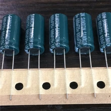 5 шт./50 шт 680 мкФ, алюминиевая крышка, 25В SAMXON GF серии 10x20 мм низкое сопротивление долгий срок службы 25V680uF Алюминий электролитический конденсатор с алюминиевой крышкой