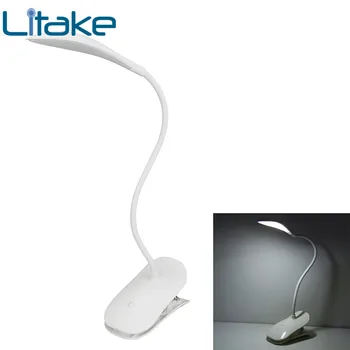 

Litake 14 LEDClip Table Light USB Charging with Flexible Goose Neck Cute Eye Protection Children Study Bed Lamp Decoration