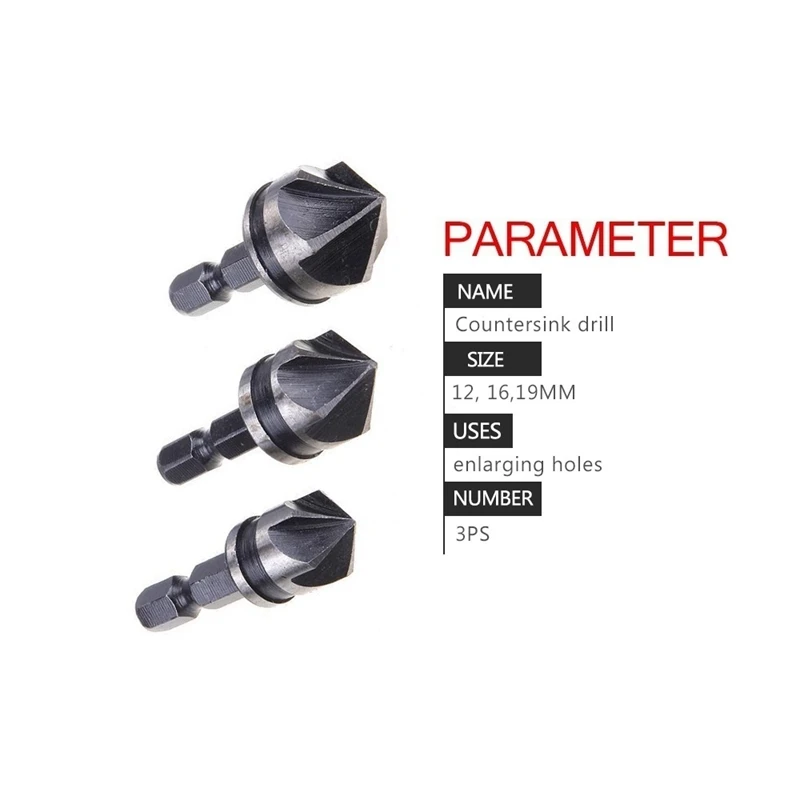 3pcs 1/4