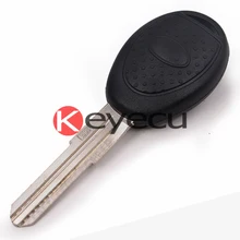 Keyecu 10pcs/lot Uncut Trans ponder Remote key shell Case for Land Rover 1998-2005 Freelander defender