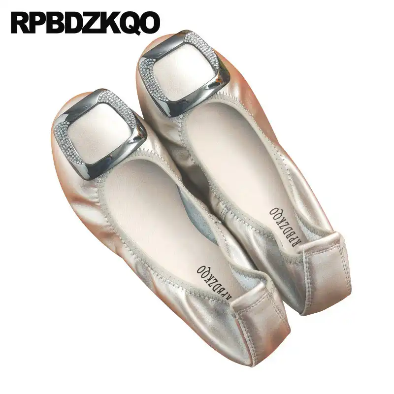 rose gold ballet shoes