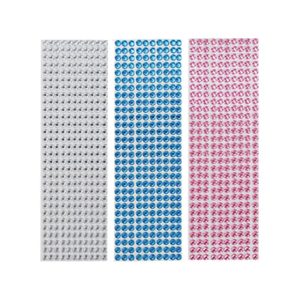 

DIY Self-Adhesive Rhinestone Sticker for Car Decor Sticker Tape Multicolor Glitter Craft Jewels Crystal Gem Stickers Decoration