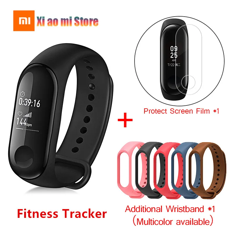 

Xiaomi Mi Band 3 Smart Band Big OLED Touch Screen Mi Band 4 Waterproof Heart Rate Fitness Tracker Smart Bracelet miband 4 reloj