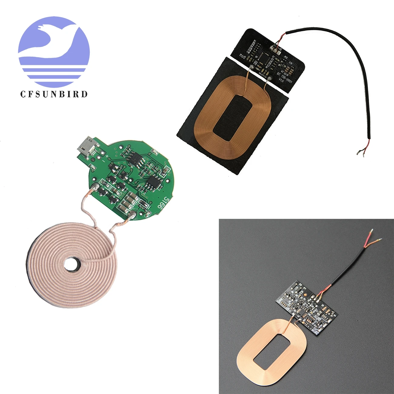 Базовая схема QI DIY автомобильная основа мини-катушки плата PCBA для небольшого