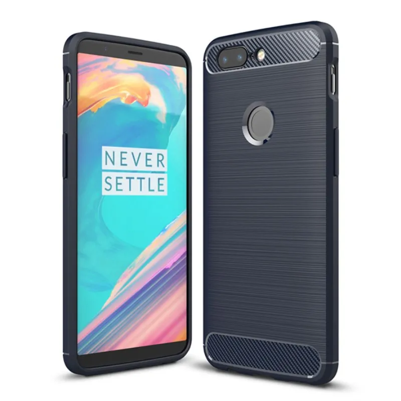 

For Oneplus 5 5T case Brushed Carbon Fiber Soft TPU Silicone Back Cover For Oneplus 3 3T Luxury Slim Protective Coque Fundas