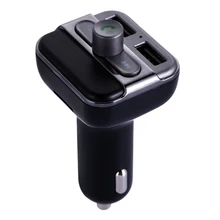 Alloet Bluetooth Car kit +FM Transmitter Modulator + Built-in Microphone usb disk /Micro SD card Player + Dual USB Car Charger