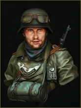 Assembly Scale 1 10 WW2 Germany officer Historical figure WWII Resin Model Free Shipping Unpainted