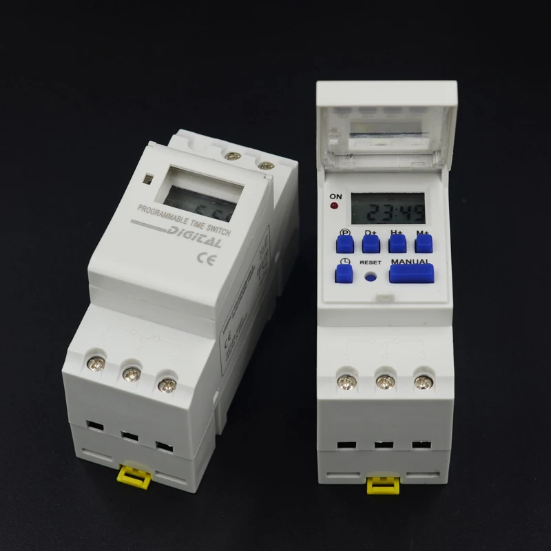 

6pcs/lot High Efficiency AHC15A 220V-250VAC 16A Digital LCD Power Programmable Din Rail Timer