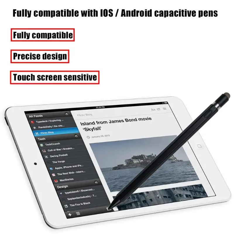 H36 Active Fine Point тонкий конец круглая скатерть стилус силиконовая головка емкостный стилус для iOS Android мобильный телефон планшетный ПК