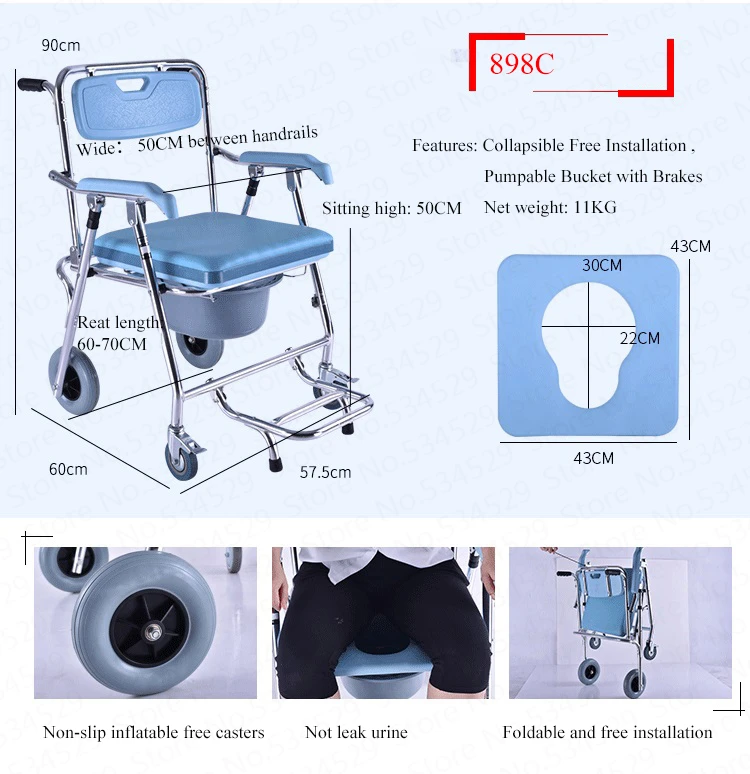 15%, старшеклассники горшок стул с четырьмя колесами подвижный алюминиевый сплав инвалидные кресла для пожилых людей складной стул