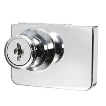 1 комплект двойной стеклянный замок двери шкафа Cam ключ Витрина Дисплей Блокировка с 2 ключами новое поступление