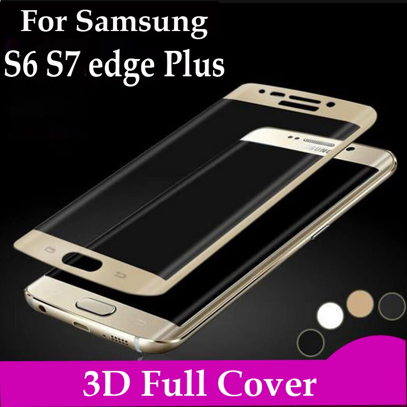 Закаленное стекло с полным покрытием для Samsung Galaxy S6 S7 Edge Plus Case S 7 6edge стеклянная