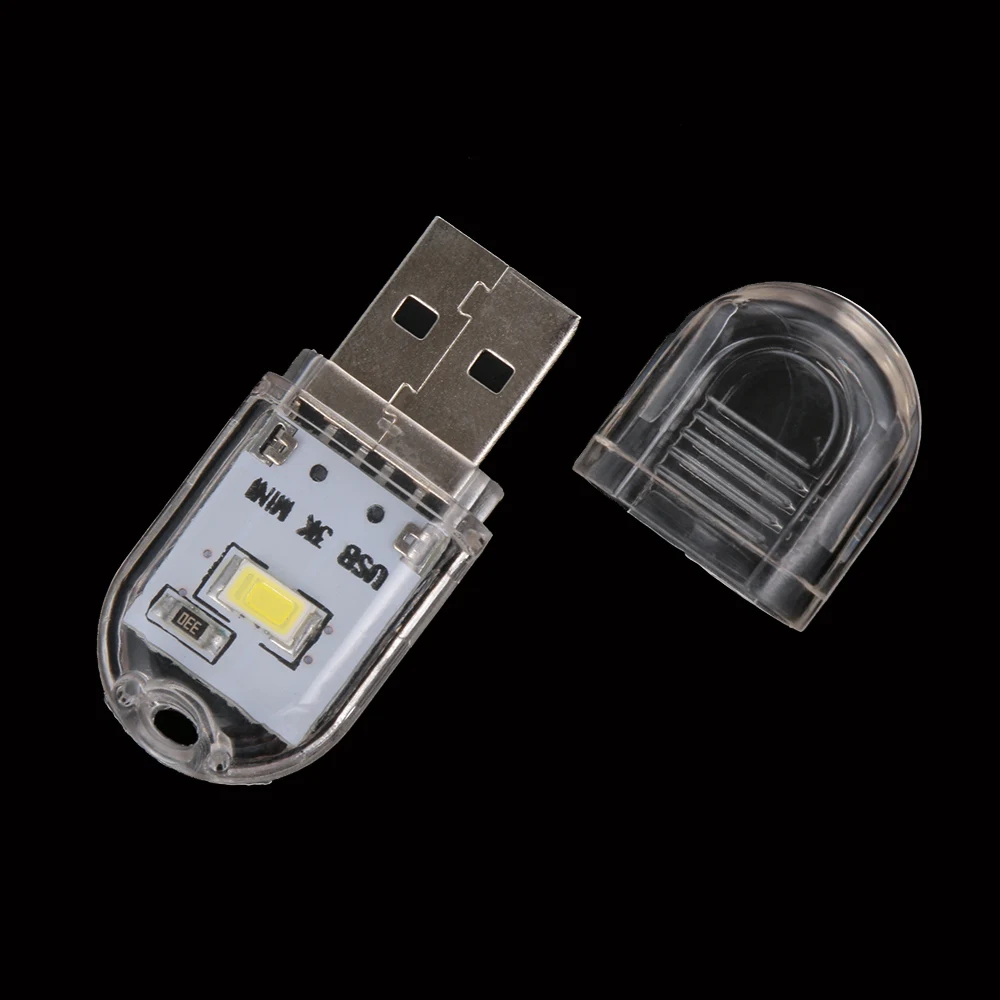1 шт. портативный светодиодный мини светильник с USB яркая настольная лампа для