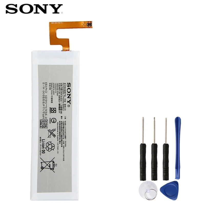 Сменный аккумулятор sony для sony Xperia M5 E5606 E5663 E5653 E5603 настоящий аккумулятор для телефона 2600 мАч