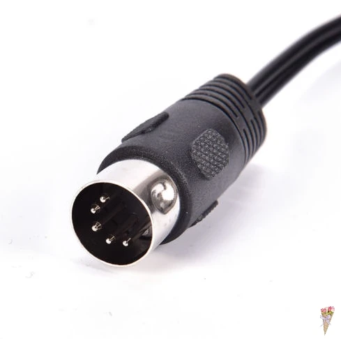 MIDI DIN 5P Male to 2 RCA Phono Female Socket Jack MF Audio Cable 0.5M MIDI DIN 5P Male to 2 RCA Phono Female Socket Jack MF Audio Cable 0.5M