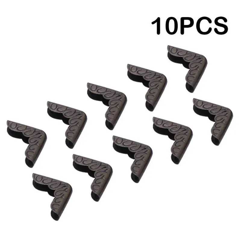 

10pcs Antique Bronze Metal Book Corner Scrapbook Notebook Albums Menus Folders Collar Corner Protectors Triangle Corner Brackets