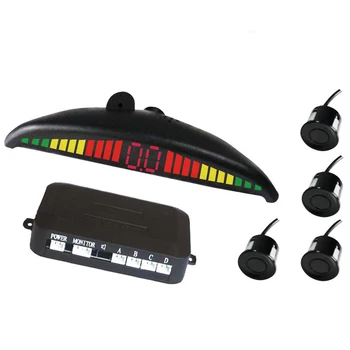 

Auto Parktronic Sensor Car LED Parking Sensor Backup Reverse Parking Radar Parking Sensors with 4 Car Detector 6 Color to Choose