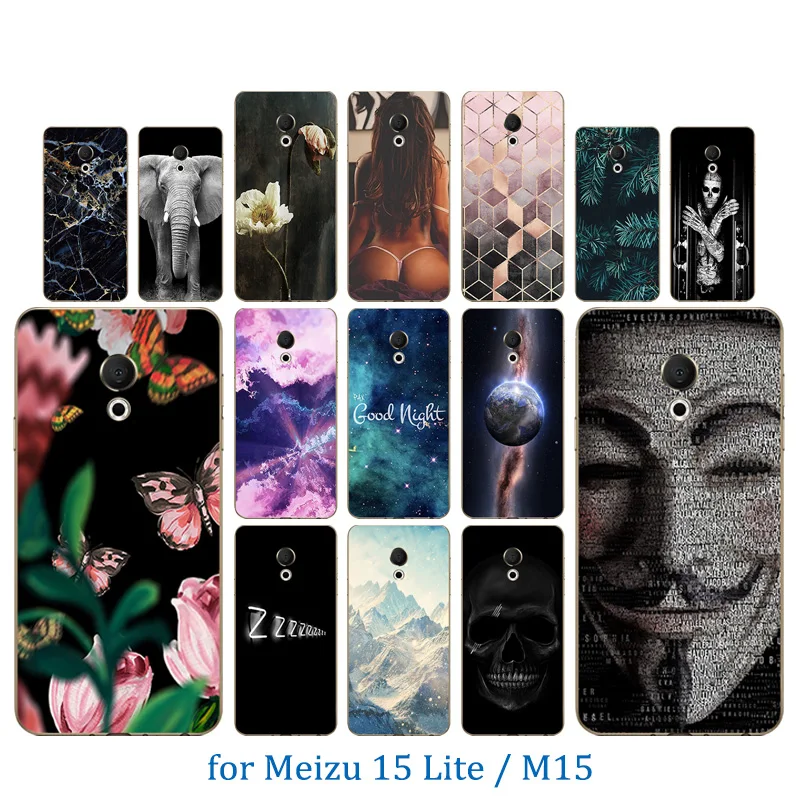 5 46 дюйма для Meilan 15 Lite Meizu M15 Модный Тонкий Мягкий ТПУ силиконовый чехол телефона