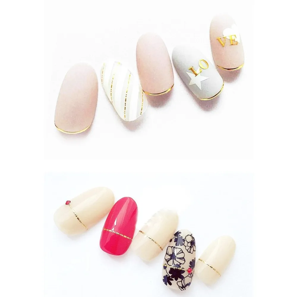 1 лист летние 3D наклейки для стемпинга кокосового дерева золотые наклейки для ногтей японские аксессуары для ногтей для украшения