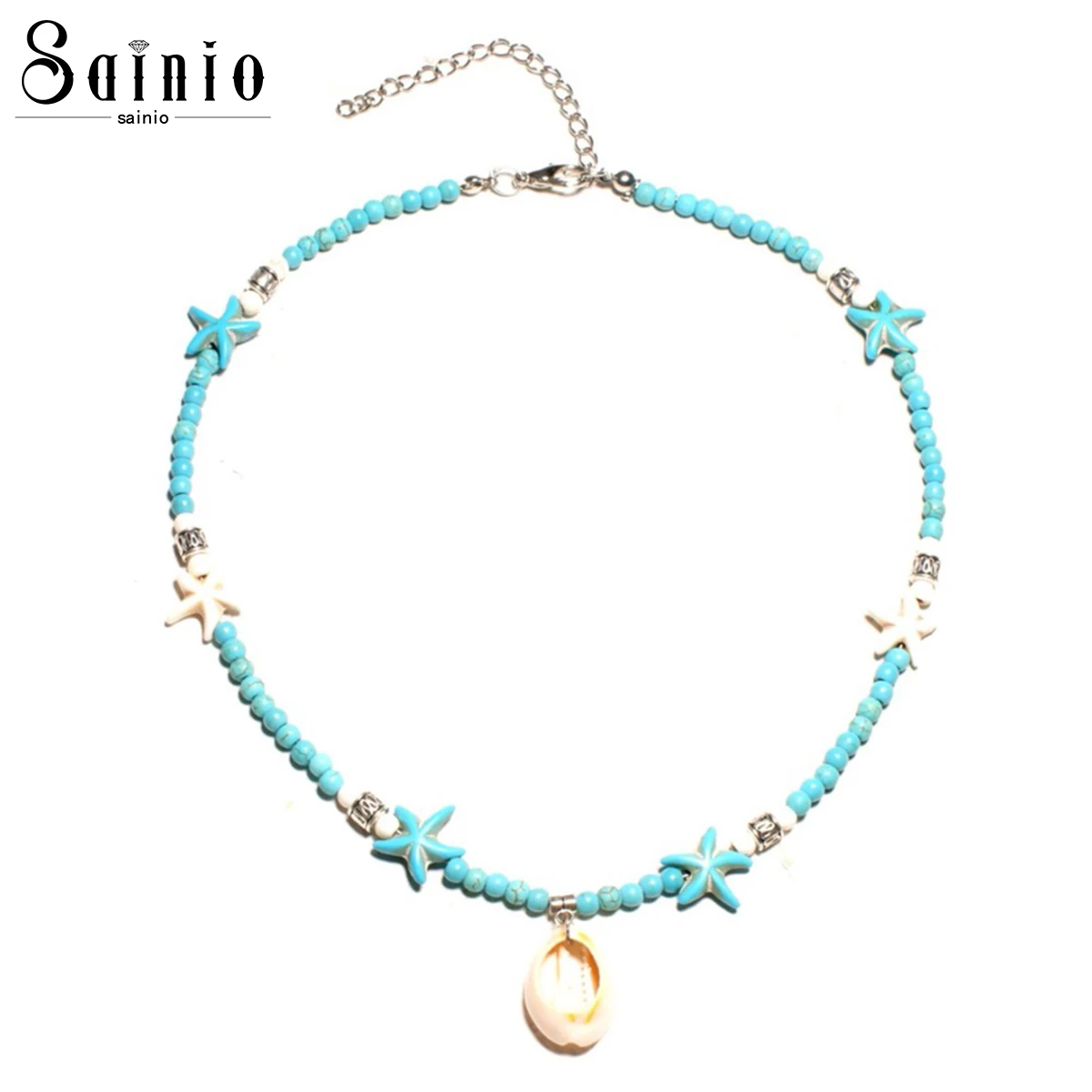 

Bohemian Cowrie Conch Shell Choker Necklace for Women Fashion Ocean Sea Beach Beads Starfish Necklaces Boho Shell Jewelry
