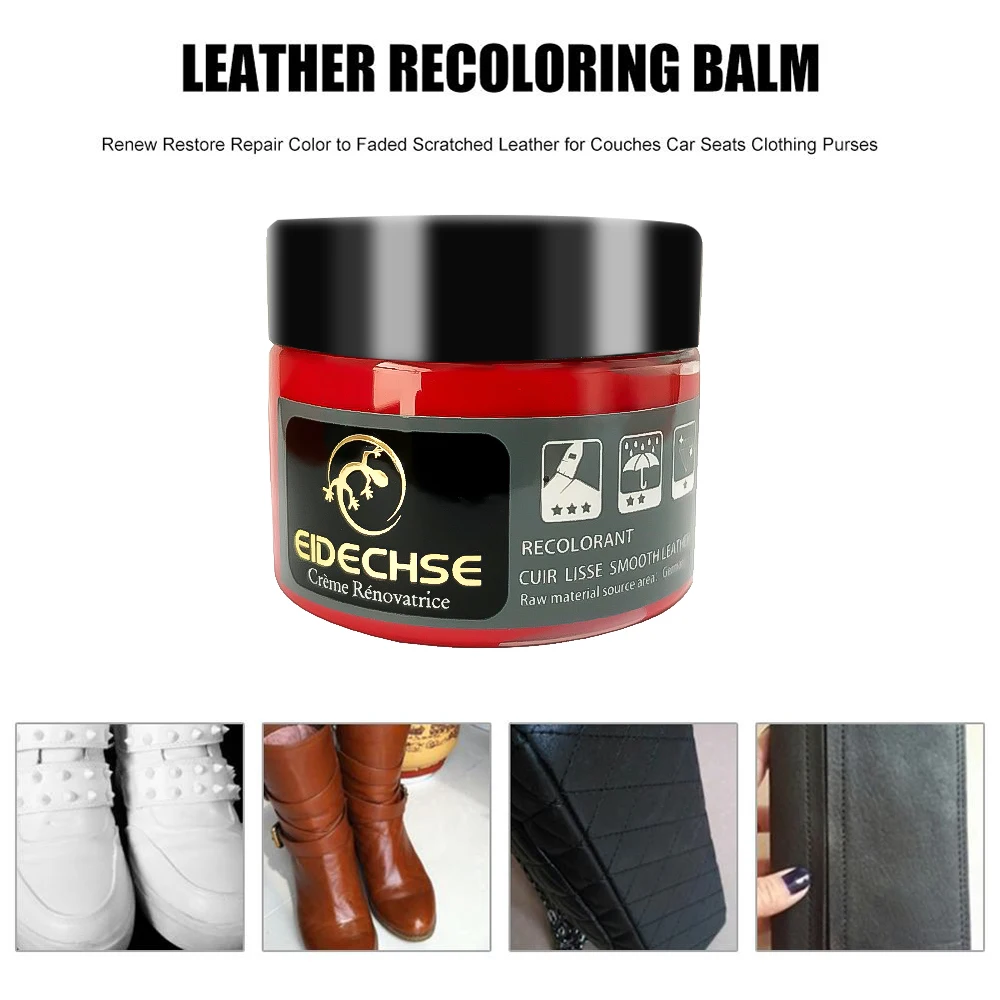 

Car Leather Repair Kit Liquid Skin Recoloring Balm No Heat Repair Tool Auto Seat Holes Scratch Cracks rips restoration set shoes