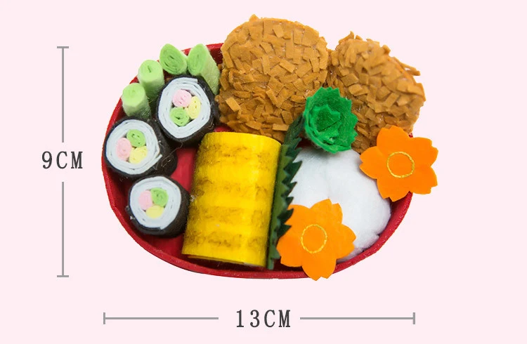 Дети DIY принт с едой набор нетканые тканевые игрушки для детей японские суши бенто Kingdergarten домашняя Игрушка Искусство и ремесла