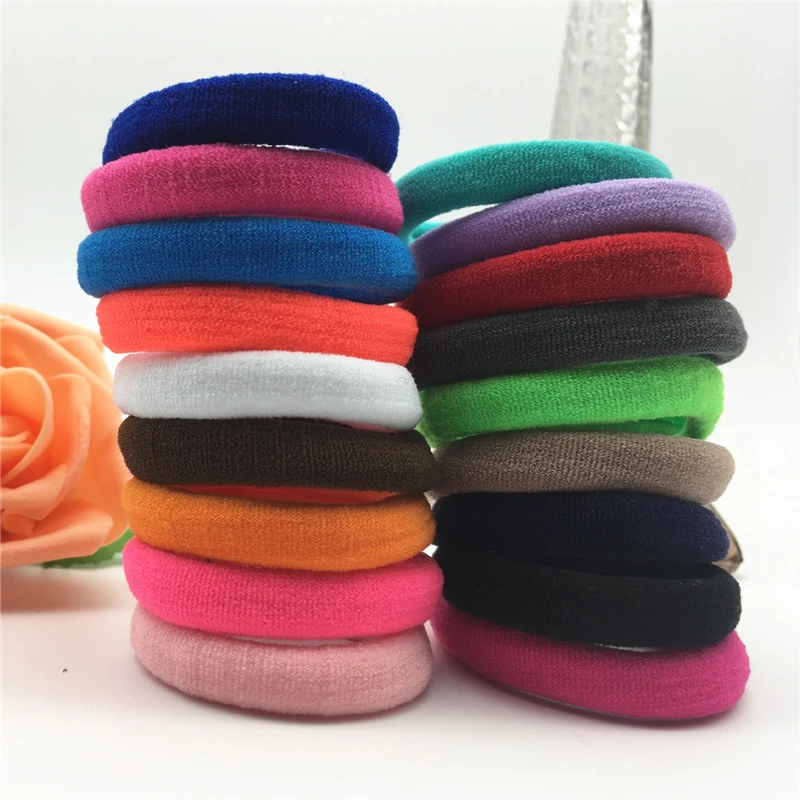 

10/20/24/30/40/50/100pcs Colorful Elastic Hair Band Headwear Hair Accessorie Elasticity Holders Rubber for Girls Hair Rings Rope