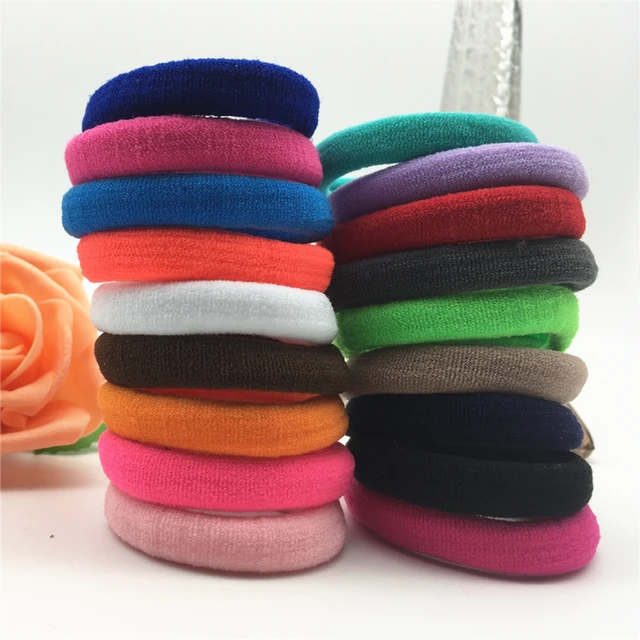 10/20/24/30/40/50/100pcs Colorful Elastic Hair Band Headwear Hair