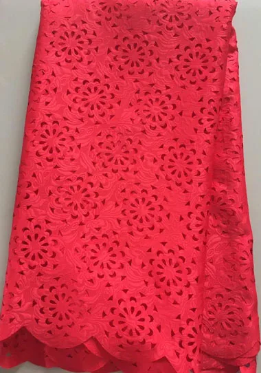 Tela de encaje seco africano Voile suizo de alta calidad Cordón de corte láser tela bordada nigeriana para boda SLL3137 Lila