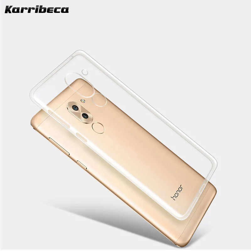 Прозрачный ультра тонкий Тонкий силиконовый чехол для Huawei Honor 6x чехлы прозрачная