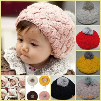 

2016 baby hat kids baby photo props beanie,faux rabbit fur gorros bebes crochet beanie toddler cap for 4 months-3 years old girl
