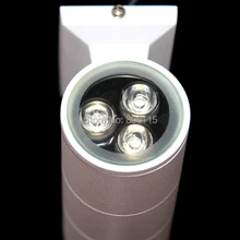 12 Вт Наружное освещение 6x2 Вт Двойные головки вверх и вниз светодиодный настенный светильник 12 Вт Светодиодный сад яркий прожектор AC85-265V