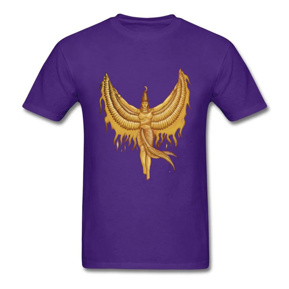Isis Goddess Egypt with wings of the legendary bird Phoenix_purple