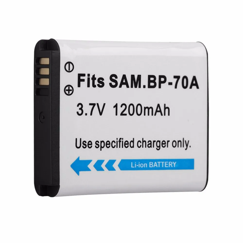 1200mAh Lithium Ion Rechargeable Battery Digital Camera Accessory for Samsung SBL 70A ES75 SL600