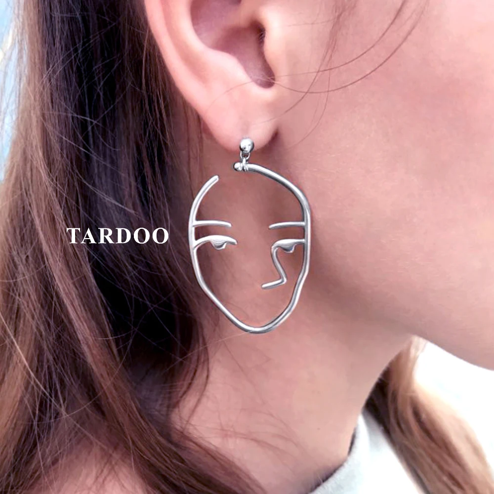 Tardoo Fabulos Genuine 925 Sterling Silver Stud Earrings for Women Hunan Face Modelling Personality Earrings Brand Fine Jewelry Tardoo Fabulos Genuine 925 Sterling Silver Stud Earrings for Women Hunan Face Modelling Personality Earrings Brand Fine Jewelry