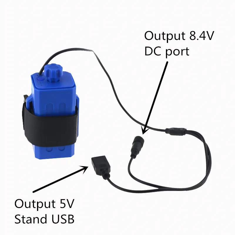 DIY Съемный Водонепроницаемый Батарея коробка Перезаряжаемые USB 5 В/DC 8.4 В 4x18650 Батарея пакет для велосипеда огни мобильный телефон(без Батарея