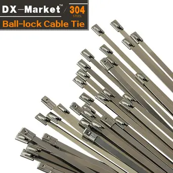 

8*130 , 100pcs , self ball lock ties , 304 stainless steel Chinese cable tie manufacturer