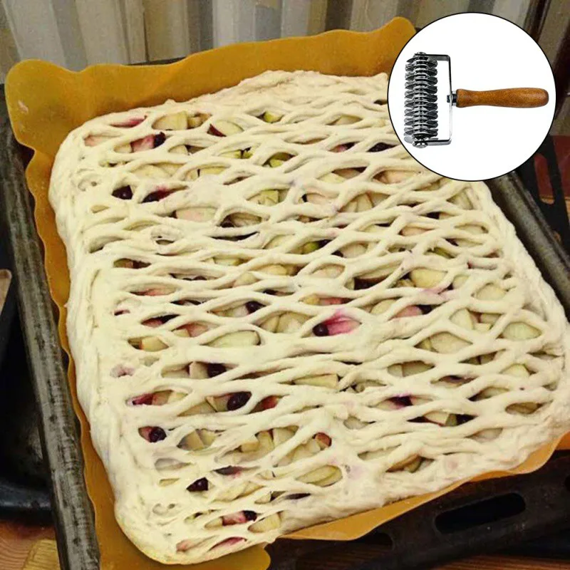Инструменты для выпечки DIY нержавеющая сталь для пиццы печенья тесто ролик кондитерский пирог иглы колеса резак швейная машина хлеб Дырокол