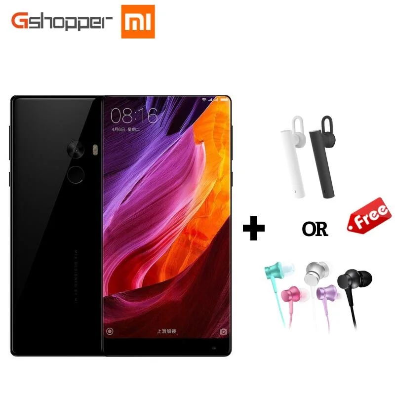 Original Xiaomi Mi Mix 6GB 256GB Mobile Phone Quad Core Snapdragon 821 Cellphone 6 4 16