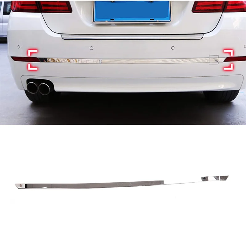 3 шт. для BMW 5 серии F10 2011-2013 нержавеющая сталь хром задний бампер молдинг полосы крышка отделка автомобиля Стайлинг