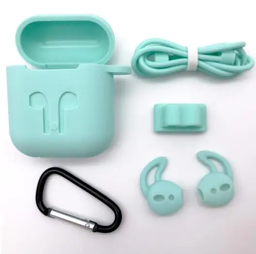 5Pcs/Set Silicone Wireless Bluetooth Earphones Case For Airpods Apple i10 i30 TWS Earbud Earphone accessories Protective Cover