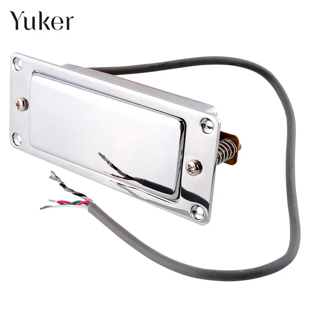 

Yuker Vintage Tone Chrome Silver mini Guitar Humbucker Pickup sealed Pick up Music Repair Replacment Part High Quality