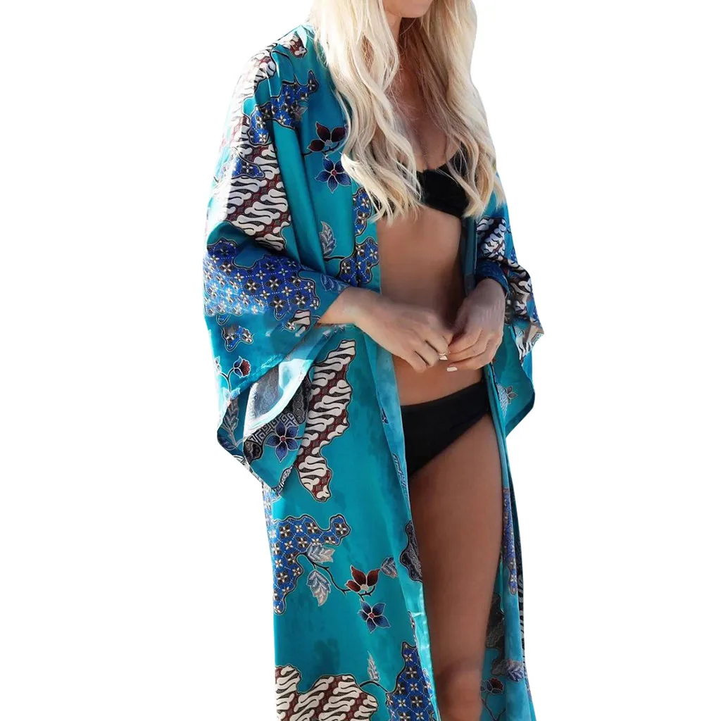 

Boho Blouse Women Kimono Cardigan Womens Tops And Blouses Long Vintage Blouses Woman Summer 2019 Clothes Femme Tops Blusas