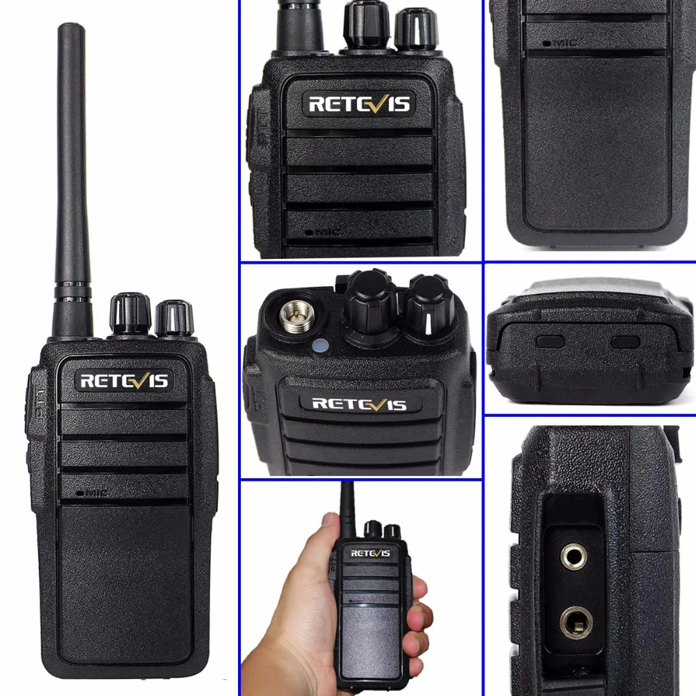 Wholesale Rugged Walkie Talkies 10pcs Retevis RT21 2.5W 1-3Km Range Scrambler Encryption For Factory/Warehouse/Construction site