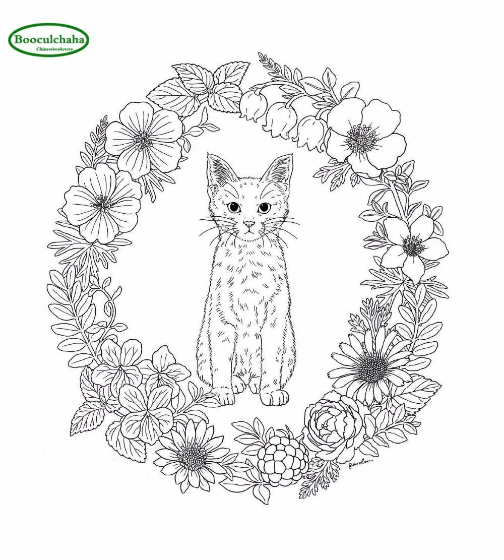 Garden Coloring Book Flower Bird Anti Stress Books Adults 96 Pages In From Office School Supplies On Aliexpress