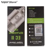 20 шт./лот, испаритель EC II с катушкой, 0.2ом 0.3ом 0.5ом, двойной катушкой, катушка атомайзера для электронной сигареты