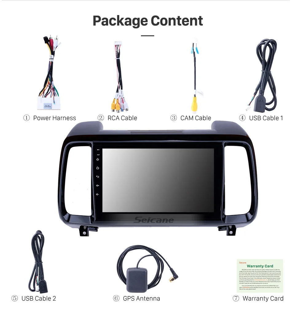 Top Seicane  Newest 9 inch for Hyundai IX35 Android 8.1 HD Touchscreen Radio GPS Navigation Bluetooth Steering multimedia player 18